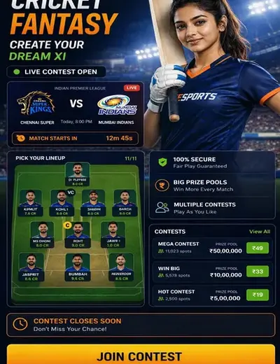 Youcine (youcine web) fantasy cricket & matchday visual 3